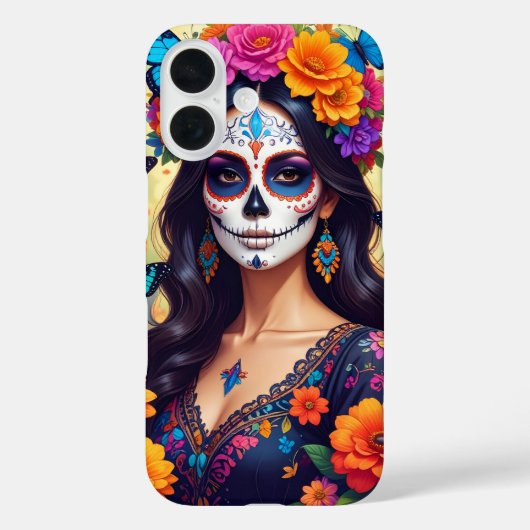 Mooie Sugar Skull iPhone / iPad case (Achterkant)