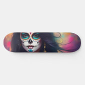Mooie Sugar Skull Vrouw Schaats Deck Skateboard (Horizontaal)
