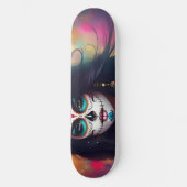 Mooie Sugar Skull Vrouw Schaats Deck Skateboard (Voorkant)