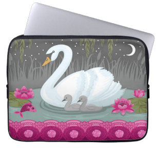 Mooie Swan-laptophoes Laptop Sleeve