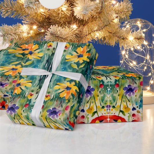 Mooie Sweety Flowers en Rozen Cadeaupapier (Feestdagen)