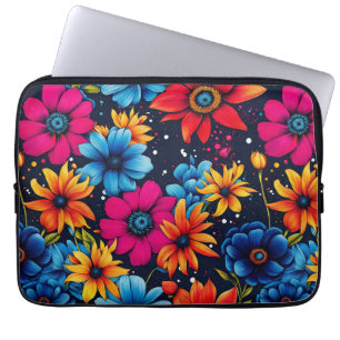 Mooie Sweety Flowers en Rozen Laptop Sleeve