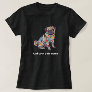 Mooie T-shirt met Pug-hondontwerp