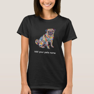 Mooie T-shirt met Pug-hondontwerp