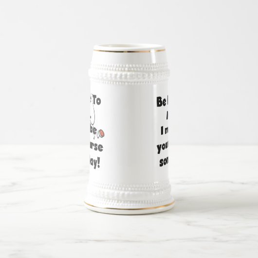 Mooie T-shirts voor verpleegsters en cadeautjes Bierpul (Center)