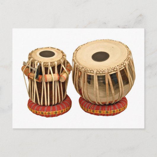 Mooie Tabla Set Indisch Slaginstrument Briefkaart (Voorkant)