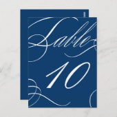 Mooie tafel nummer ( achtergrond) briefkaart (Voorkant / Achterkant)