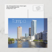 Mooie Tampa, Florida Briefkaart (Voorkant / Achterkant)
