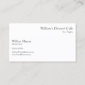 Mooie Tasty Dessert Cafe - Visitekaartje (Achterkant)