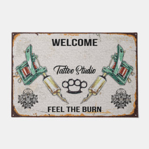 Mooie Tattoos Rubber Base Doormat Tattoo Startmat Deurmat