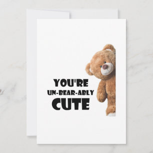 Mooie Teddibeer Quote Je Bent Ontzettend Schattig Feestdagenkaart