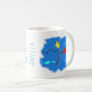 Mooie Tekening Kinderen Naam Vlieger Koffiemok