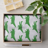 Mooie tekening van een alligator tissuepapier (Geschenk)