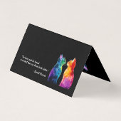 Mooie tekst aan de achterkant A Rainbow Love Kaart (Achterkant)