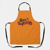 Mooie teksttypografie voor Thanksgiving Apron Schort (Voorkant)
