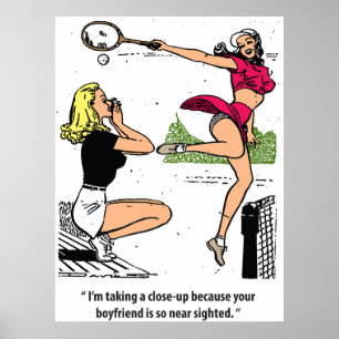 Mooie Tennisser, Humor, Vintage Poster
