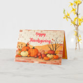 Mooie Thanksgiving Herfst Kaart (Gele Bloem)
