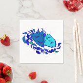 Mooie theatermaskers servetten (Insitu)