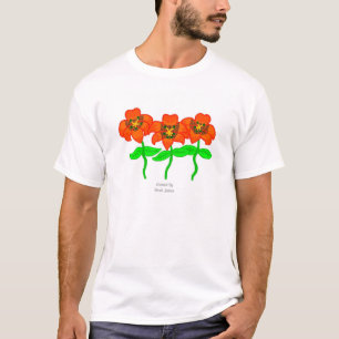 Mooie Tiger Lelies Mannen wit basic T Shirt