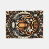 Mooie tijger fleece deken (Voorkant (Horizontaal))
