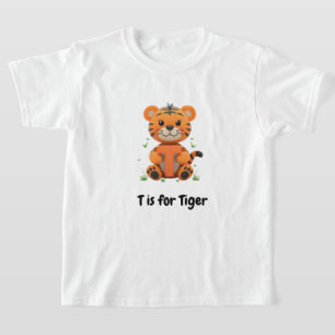 Mooie Tijger Kinder T-Shirt T is voor Tijger Alf