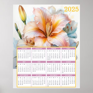 Mooie Tijger Lelie 2025 Kalender Poster