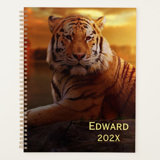 Mooie tijger planner (Voorkant)