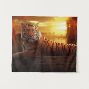 Mooie tijger wandkleed