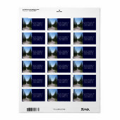 Mooie Toscaanse cipres Etiket (Full Sheet)