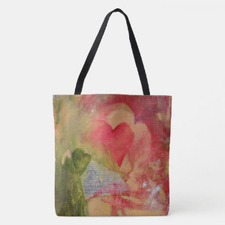 Mooie tote met harten.. Geweldig voor Valentijnsda Draagtas