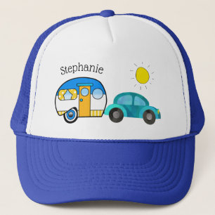 Mooie traandrop camper gepersonaliseerde roadtrip trucker pet