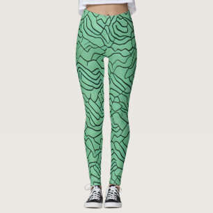 Mooie Traditionele Abstracte Kunst Leggings