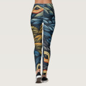 Mooie Traditionele Abstracte Kunst Leggings (Achterkant)