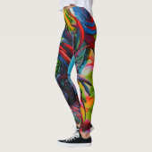Mooie Traditionele Abstracte Kunst Leggings (Links)
