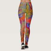 Mooie Traditionele Abstracte Kunst Leggings (Achterkant)