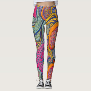 Mooie Traditionele Abstracte Kunst Leggings