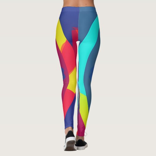 Mooie Traditionele Abstracte Kunst Leggings (Achterkant)