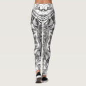 Mooie Traditionele Abstracte Kunst Leggings (Achterkant)