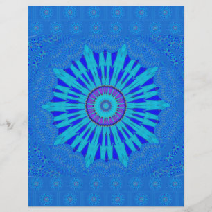 Mooie Traditionele Blauwe vector patroon art des