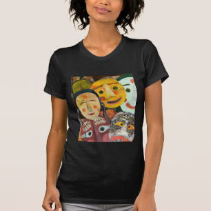 Mooie traditionele Koreaanse maskers T-shirt