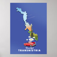 Mooie Transnistrië kaart
