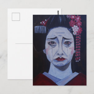 Mooie Traurige Schilderij door Alfred Fox Briefkaart