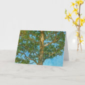 Mooie Tree en Blue Sky Art Note Kaart (Gele Bloem)