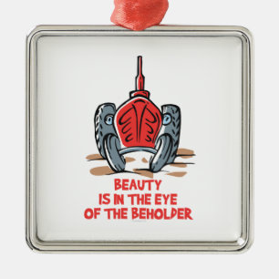 Mooie trekker metalen ornament