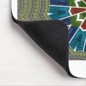 Mooie trendy Aziatische Textiel Design Art Print Muismat (Hoek)