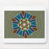 Mooie trendy Aziatische Textiel Design Art Print Muismat (Voorkant)