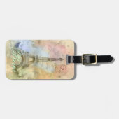 Mooie trendy girly  Eiffeltoren Frankrijk Bagagelabel (Voorkant horizontaal)