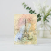 Mooie trendy girly Eiffeltoren Frankrijk Briefkaart (Staand voorkant)