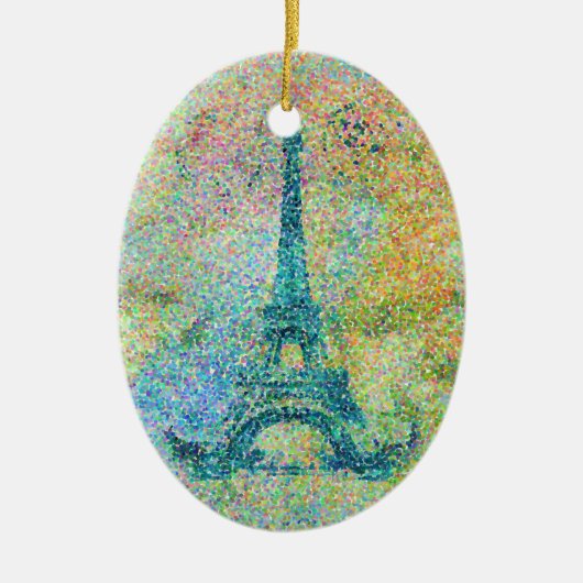 Mooie trendy girly  Eiffeltoren Frankrijk Keramisch Ornament (Voorkant)