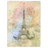 Mooie trendy girly  Eiffeltoren Frankrijk Klembord (Achterkant)